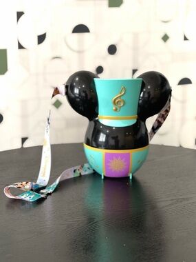 Disneyland Paris Music Festival Mickey Popcorn Bucket Purple and Teal